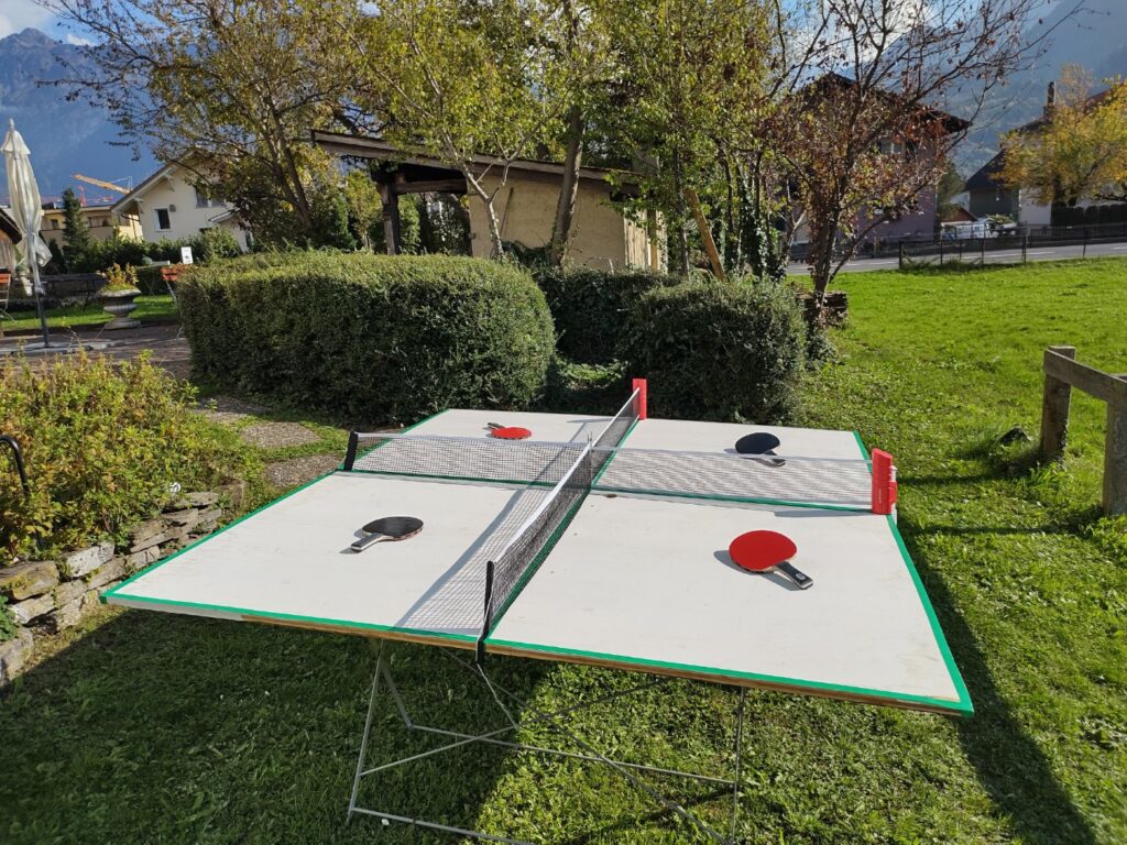 Quad Pong, the adventurous four player ping pong table - Adventure  Interlaken