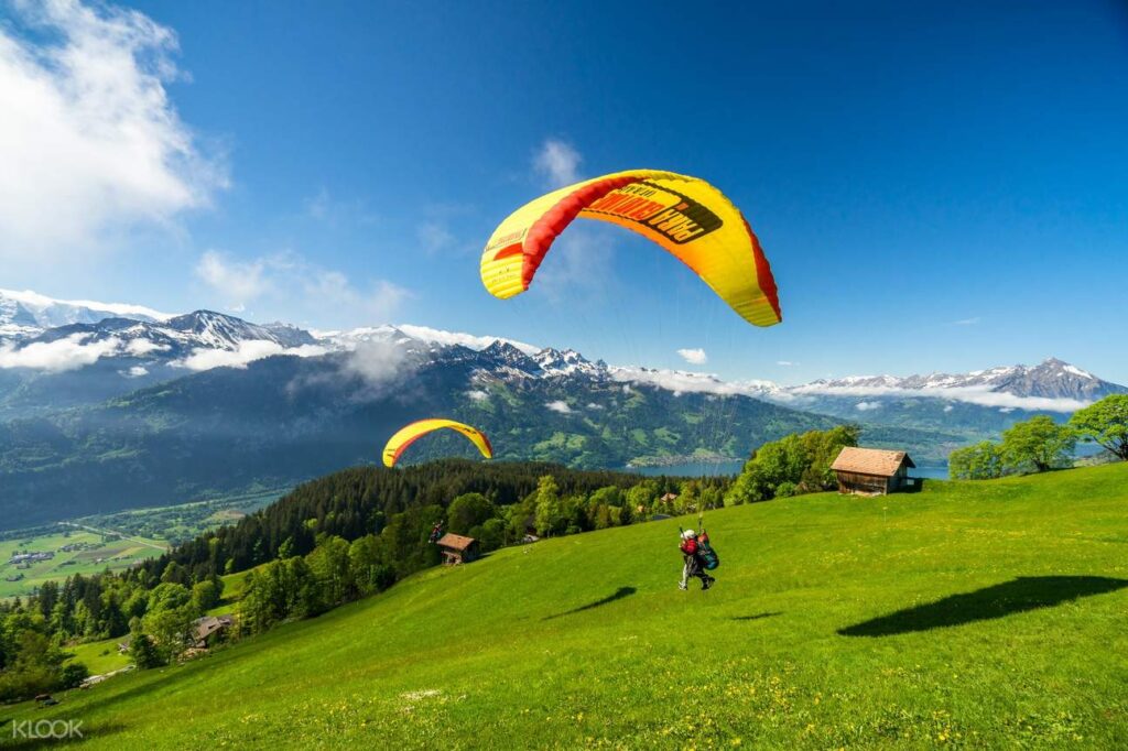 Peak rush: Paragliding the Swiss Alps