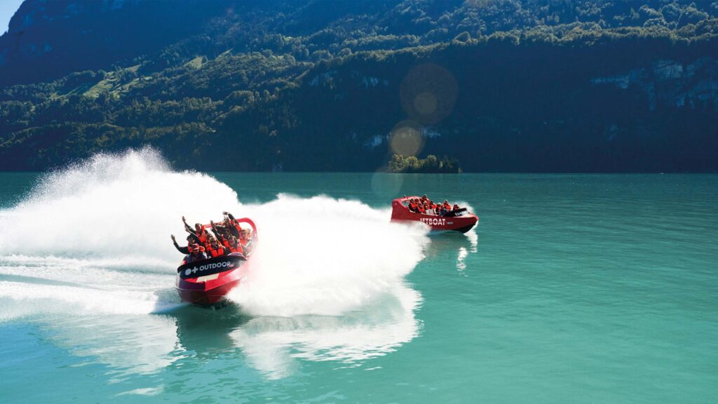 Lake-ing it in Interlaken the best water lake activities in Summer Switzerland jetboat boat sup swimming sip