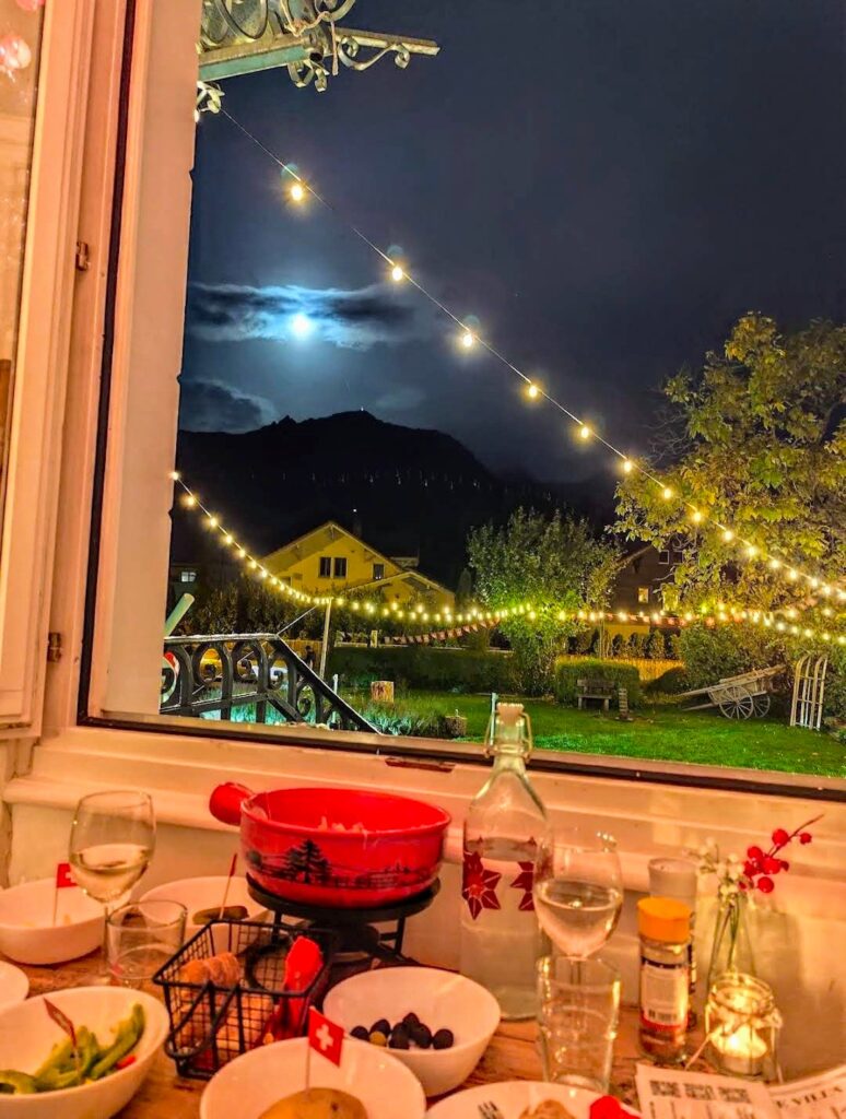 Night sledding Ultimate Interlaken Winter Night Out Frozen Thrills Cheesy Grills snowshoeing Jungfrau snow (21